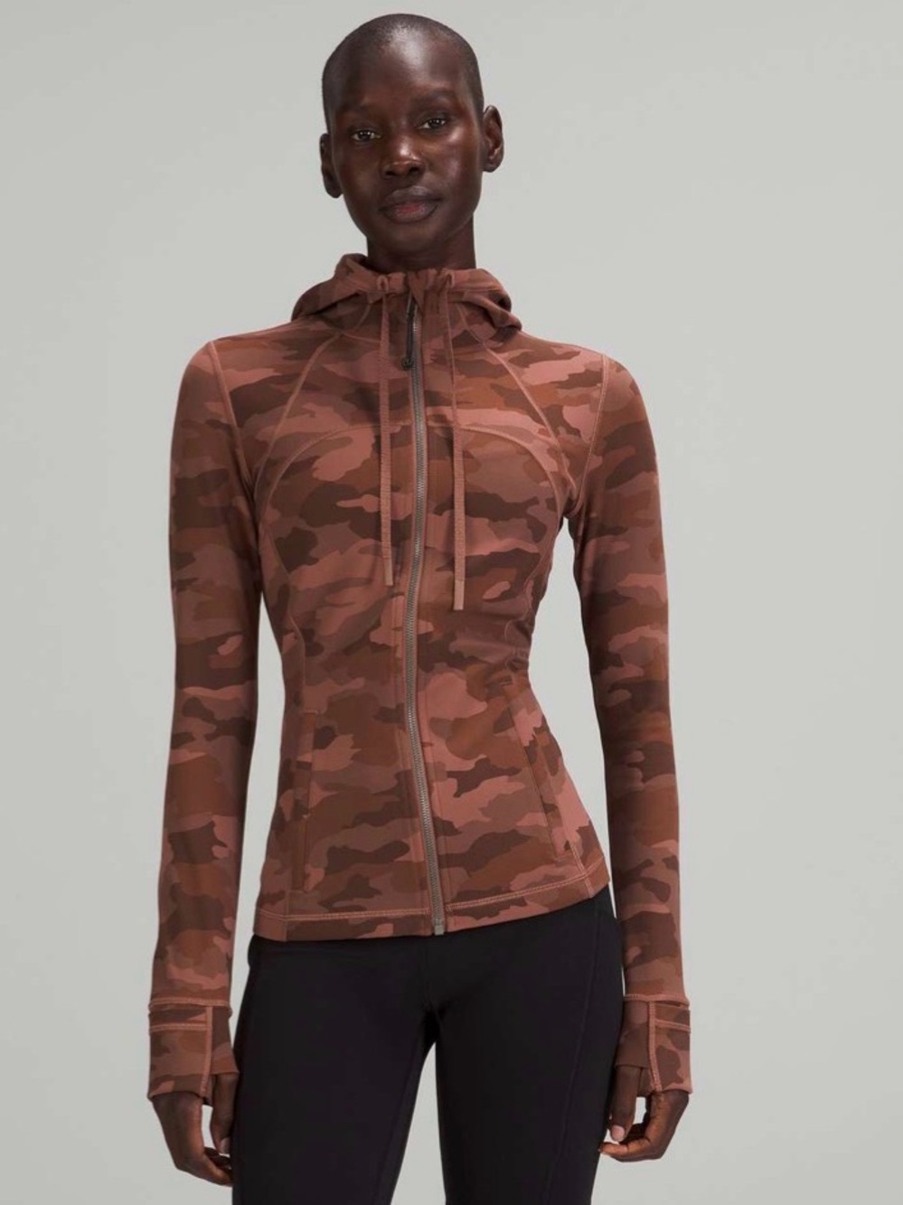 Lululemon hooded define camo jacket size 12
